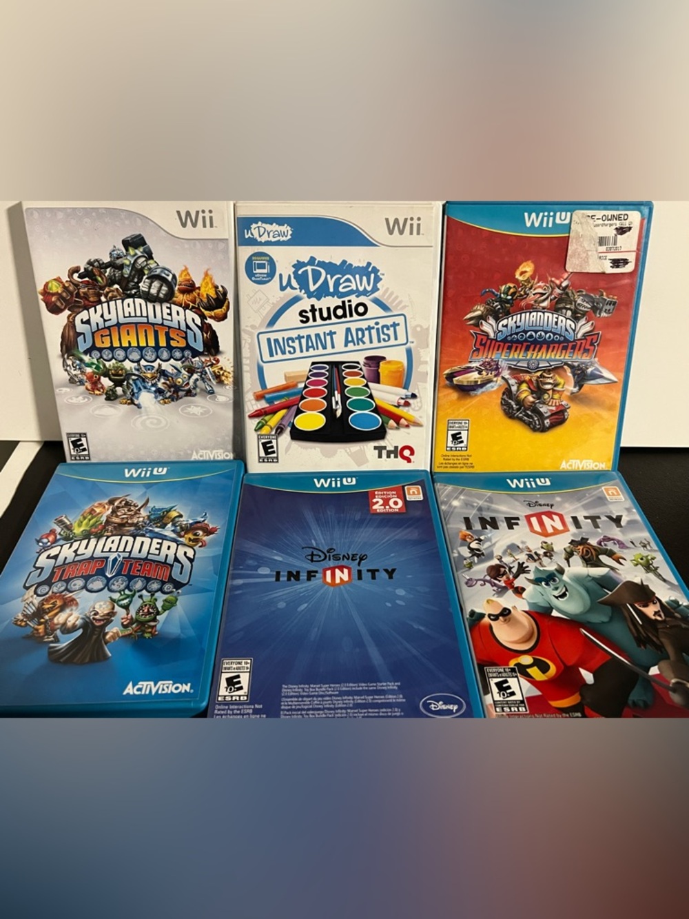 Wii And Wii U Lot Of 6 Games